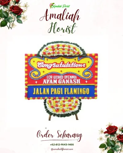 Bunga Papan Congratulation di Topo